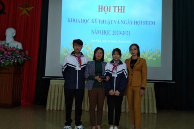 Một số hình ảnh về ngày hội Stem và KHKT năm học 2020-2021