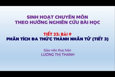 SHCM theo hướng nghiên cứu bài học