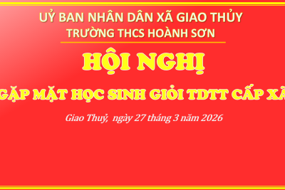 HỘI NGHỊ MẶT VÀ ĐỘNG VIÊN ĐOÀN HỌC SINH GIỎI TDTT DỰ THI CẤP XÃ: SẴN SÀNG CHINH PHỤC ĐỈNH CAO!